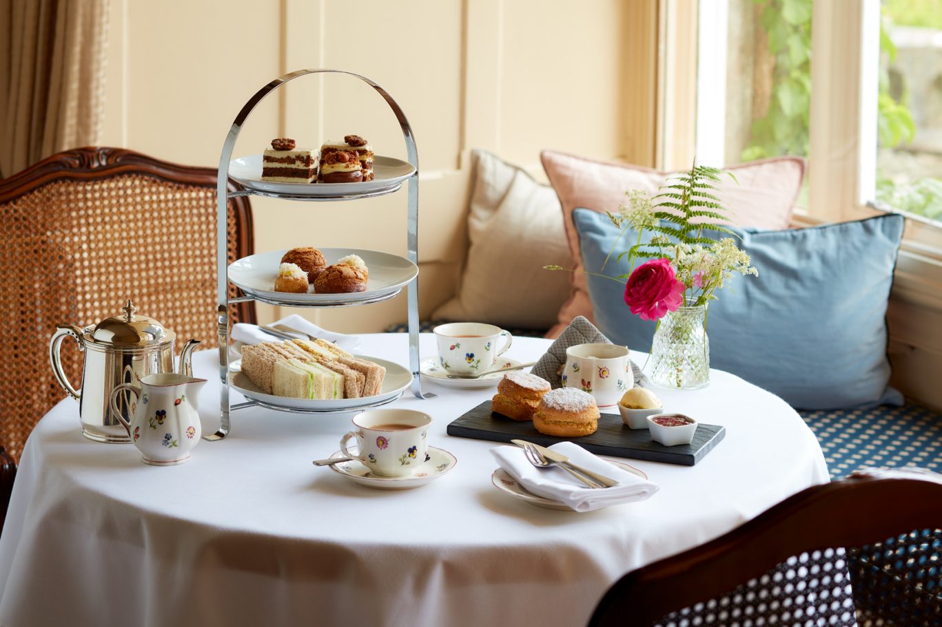 Afternoon tea at Penmaenuchaf