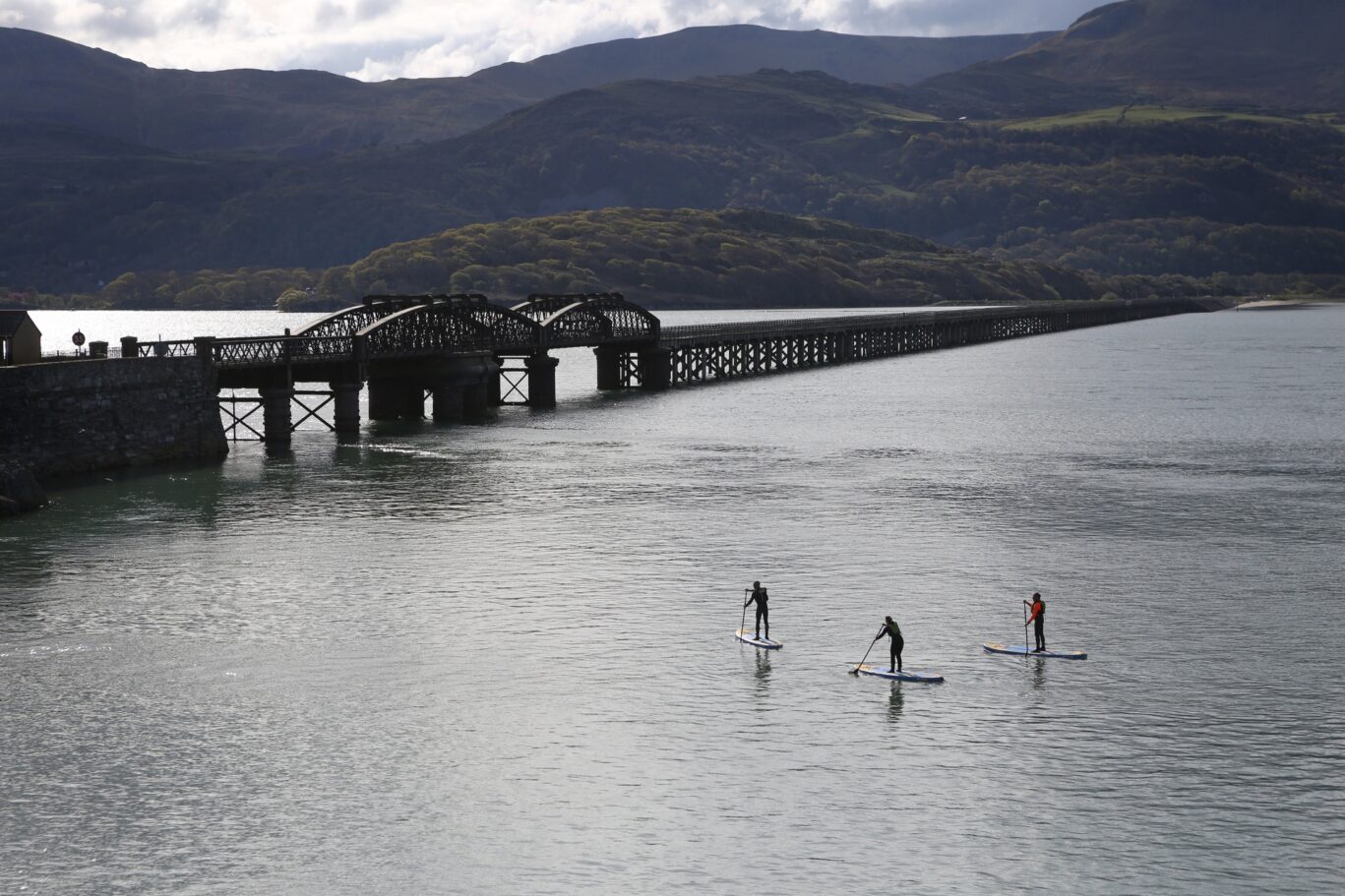 Paddleboarding in Barmouth