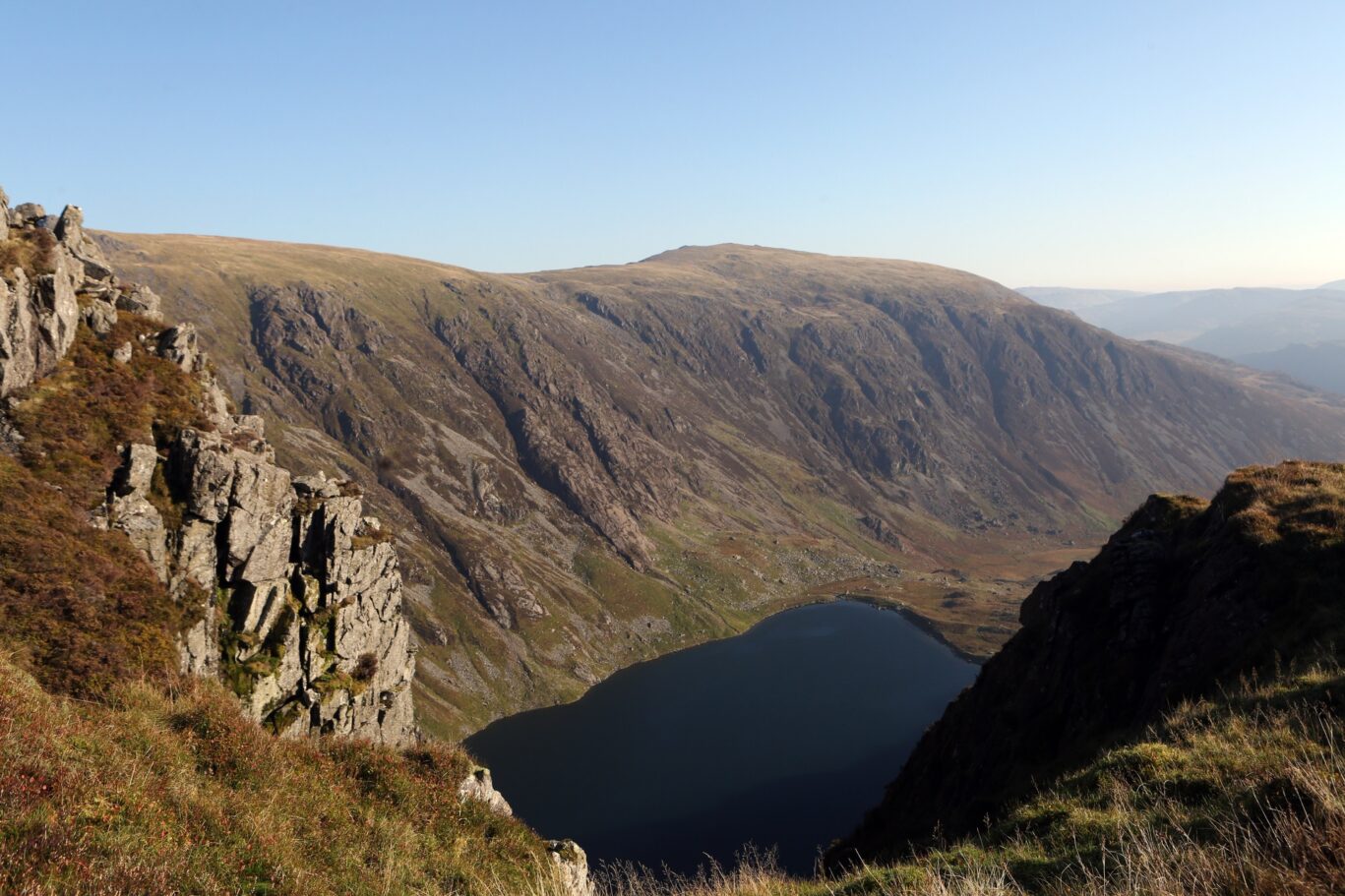 Llyn Cau from Craig Cau, Minffordd Path, Cadair Idris, Snowdonia
