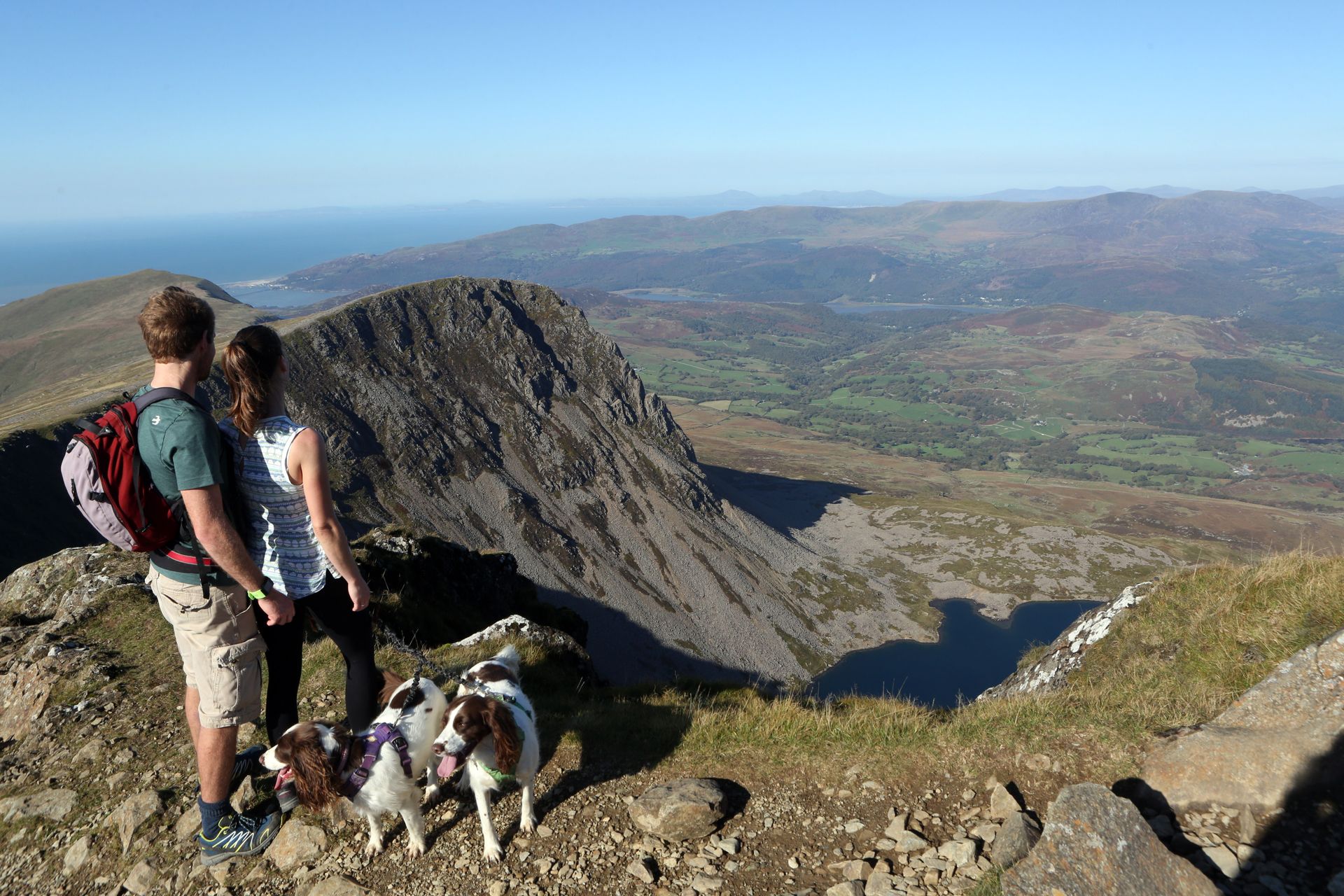 View from Penygadair towards Llyn y Cadair, Cadair Idris, Snowdonia